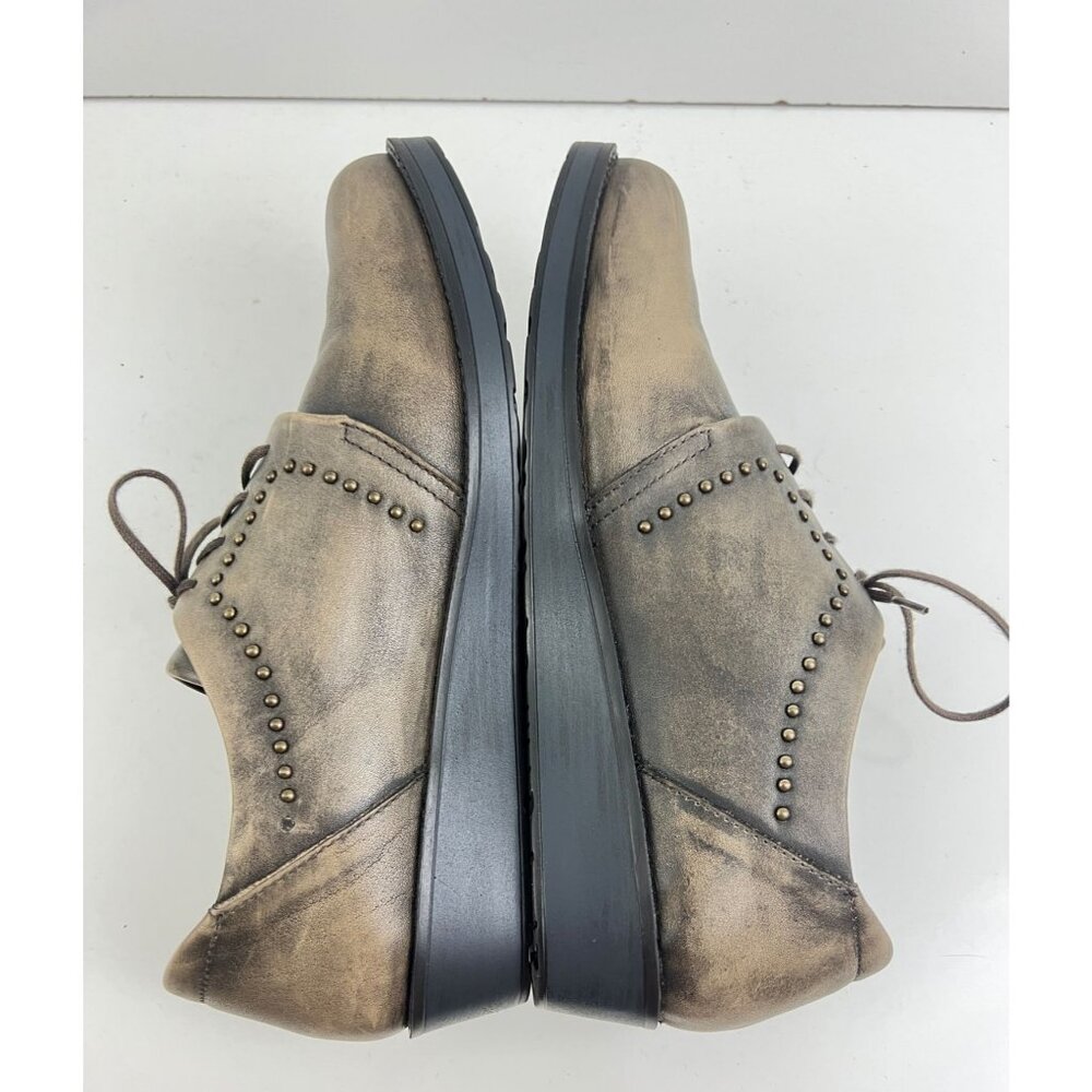 Naot Women's Embrace  Oxford Shoes Size 40 US 9 Leather Gray Casual Studded - Picture 11 of 14